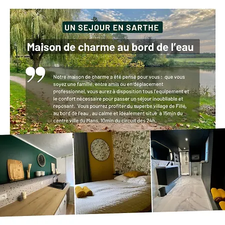Au Bord De La Sarthe - 6 Personnes Tatil Evi